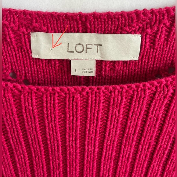 LOFT Knit Sweater Size L - Picture 2 of 6